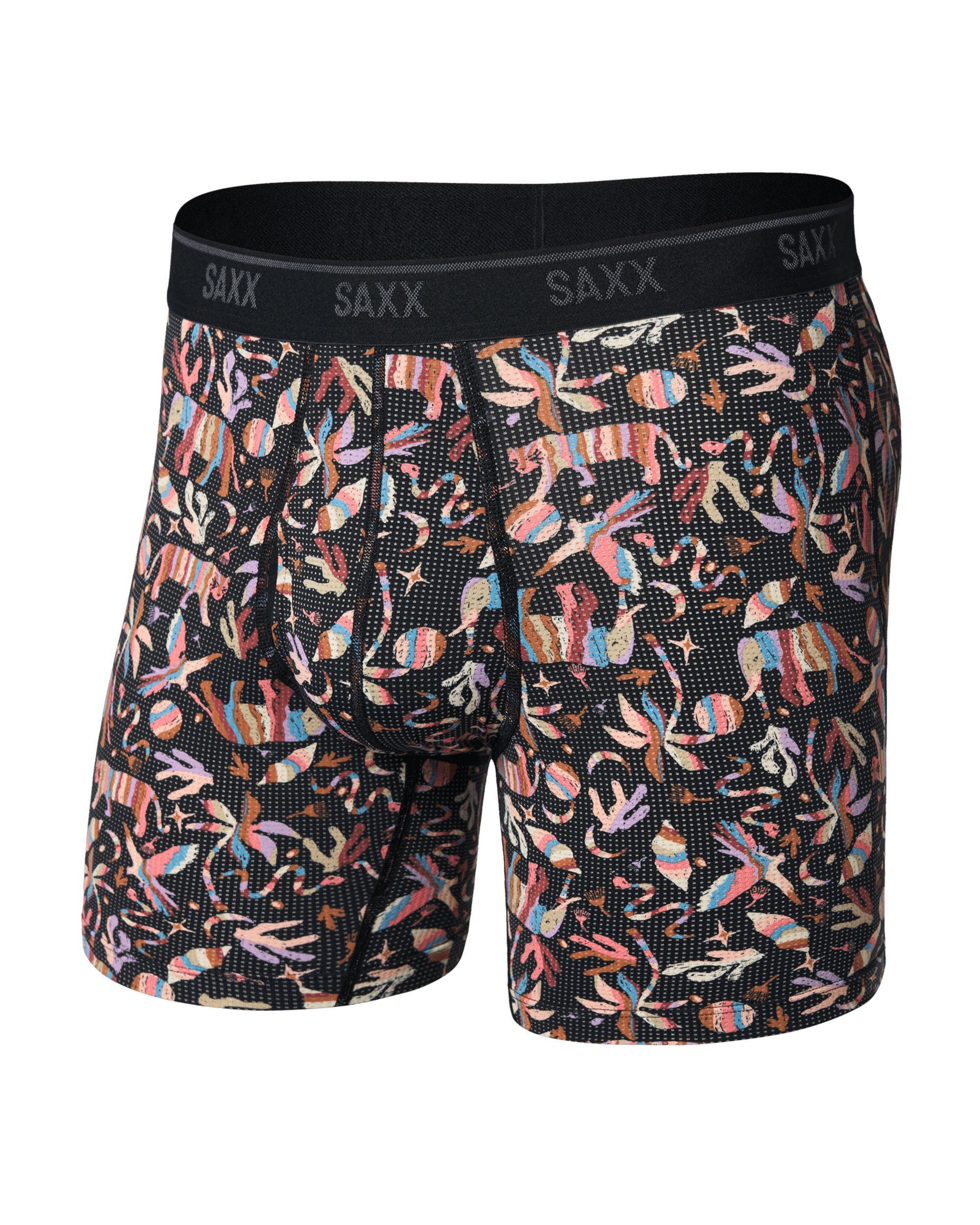 Front of Quest Quick-Dry Mesh in Adobe Zoo-Black