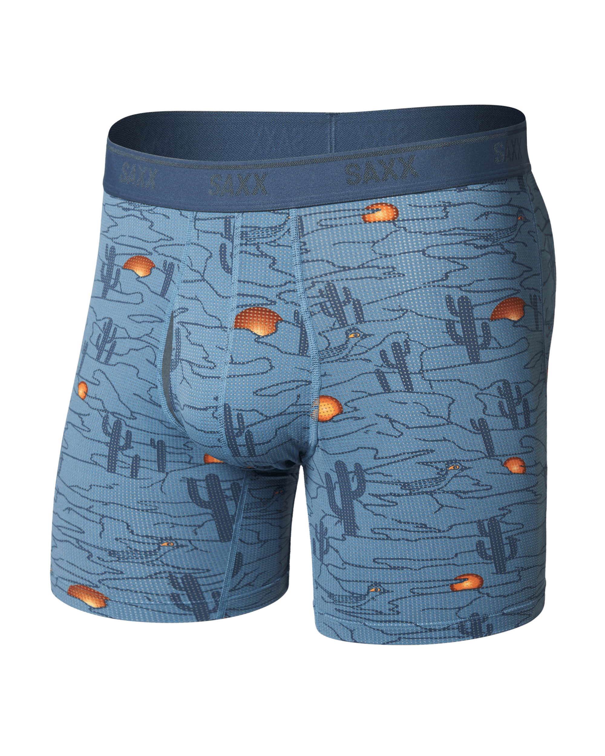 Front of Quest Quick-Dry Mesh in Canyonlands-Washed Blue