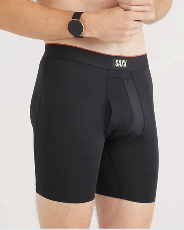 SAXX Underwear Co. Boxer da uomo ultra super morbido Fly, Supersize Camo- nero, S SAXX Underwear Co. Boxer da uomo ultra super morbido Fly, Supersize Camo- nero, S