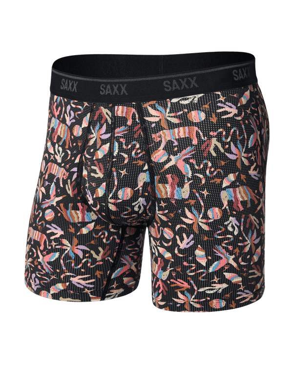 Front of Quest Quick-Dry Mesh in Adobe Zoo-Black