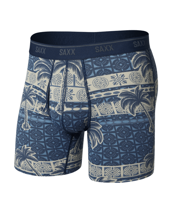 Front of Quest Quick-Dry Mesh in Palm Geo-Stone