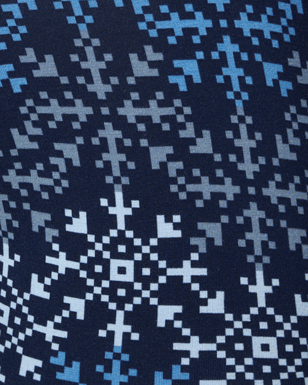 Swatch of Snowflake Chevron/Maritime